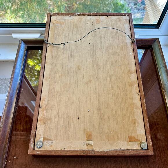 Vintage Hand-Carved Teak Woman Praying Buddha Wall Art, Prayer Pose Relief Panel - Picture 11 of 15